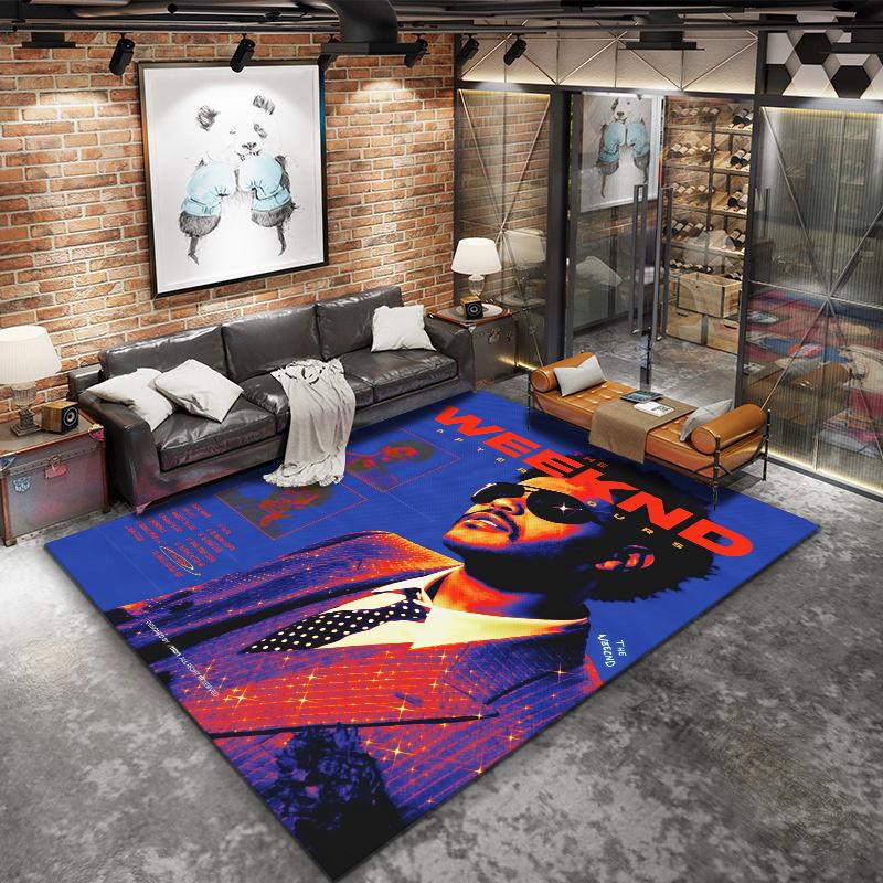 Weeknd Carpet Rug for Living Room Bedroom Home Sofa Decoration,Kids play Nonslip Floor Mat