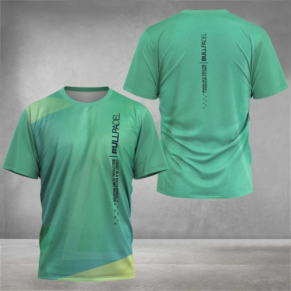 New Tennis Sports T-Shirt Quick Drying City Padel Wicking Training Breathable Mesh Clothes Summer Men's Loose Short Sleeve Tops
