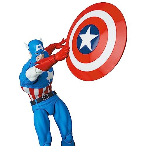 MAFEX No. 217 CAPTAIN AMERICA (COMIC Ver.) Non-scale Painted Action Figure, Approximately 160mm Tall