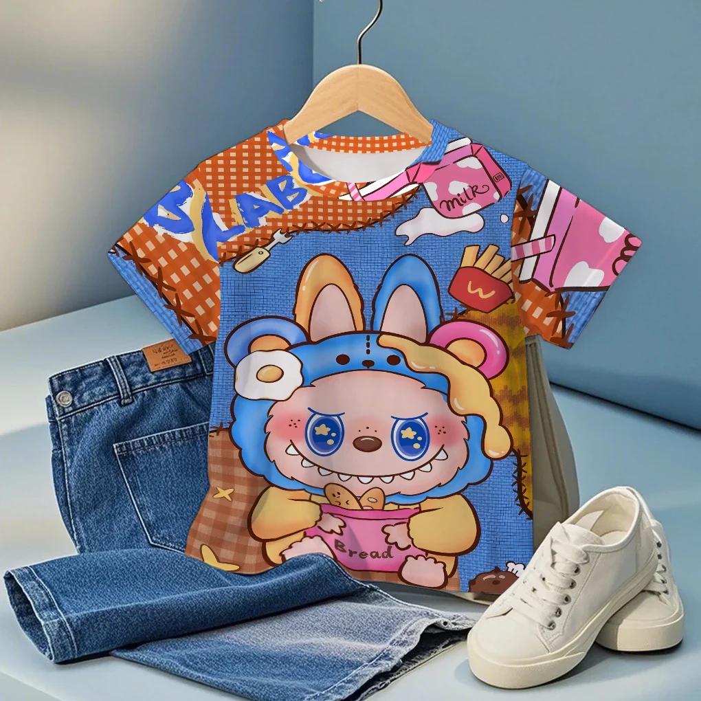 Cute Boys Girls Clothes Cartoon Character Graphic Print Child T Shirts Cool Comfortable Fashion Tops Birthday Party Gifts