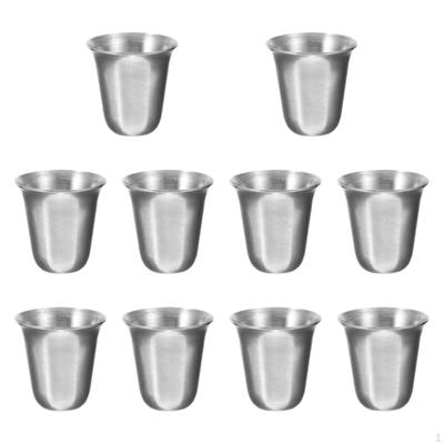 10x Heiliger Gral Tassen Trinken Tasse Herzstück Edelstahl Zeremonie Ritual für Western
