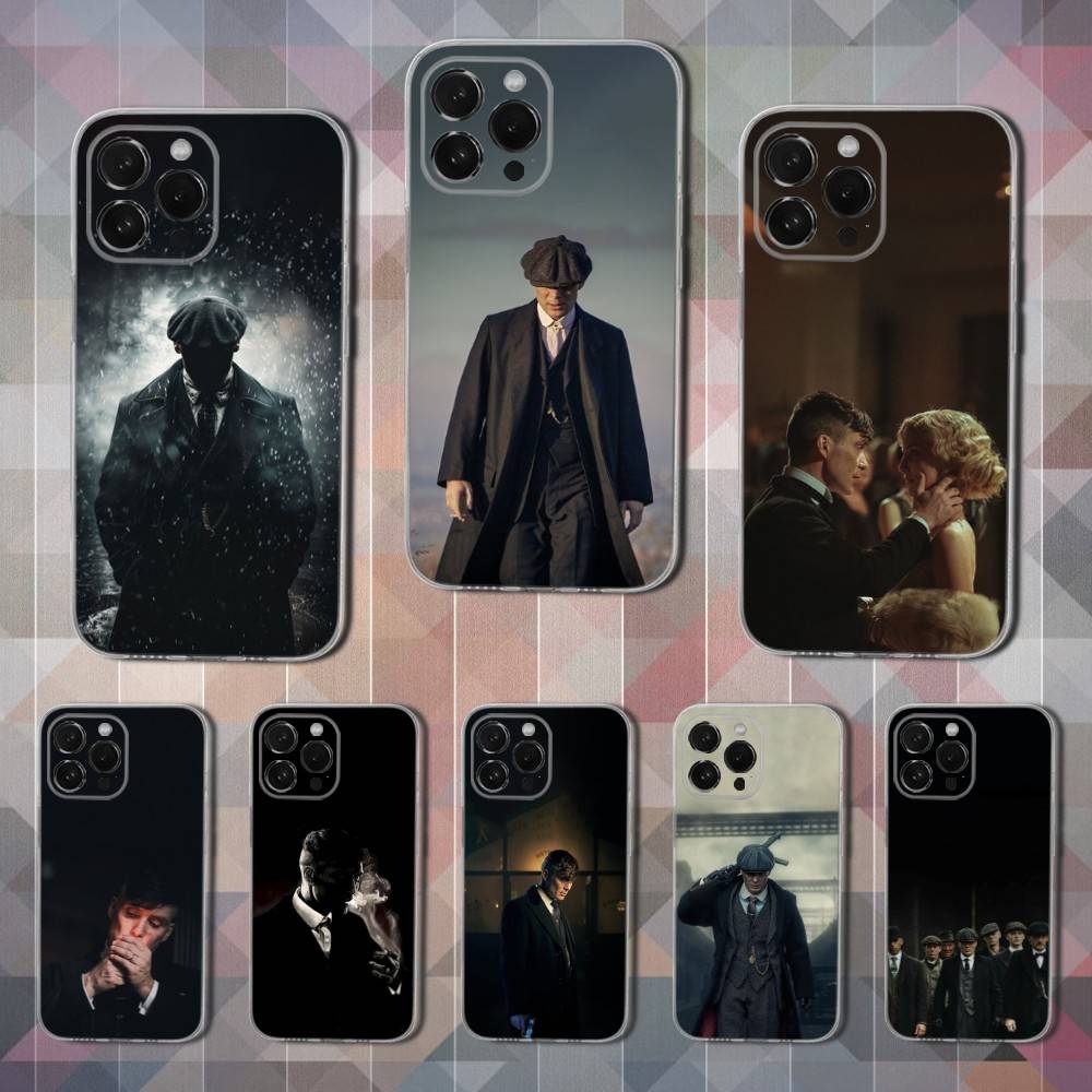 Movie P-Peaky B-Blinders HOT Phone Case For iPhone 16,15,14,13,12,11 Pro,Max,Plus,X,XS,XR,SE,Mini Transparent Soft Cover