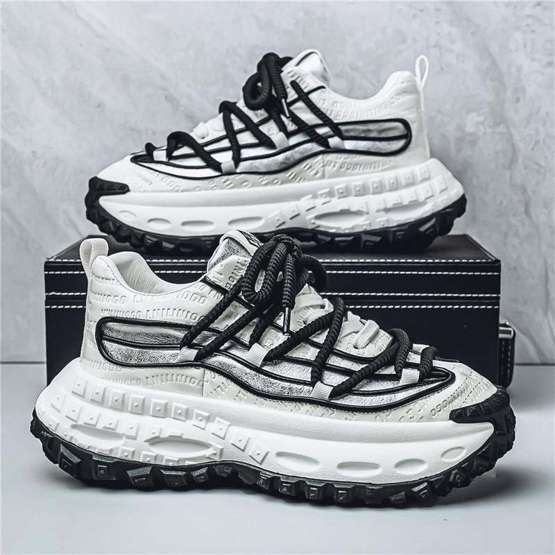 

2025 spring and summer new dad shoes ins European station men s shoes platform height increase 10cm casual sports shoes trend 45