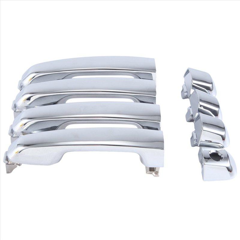 DT08 1Set/4PCS Door Handle Chrome 69211-60090 for Toyota 4Runner Lexus GX460 Land Cruiser 2010-2018 Exterior Door Pull Handle