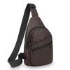 Men's PU Leather Crossbody Chest Bag - Urban Travel Sling with Earphone Hole & Multifunction Design
