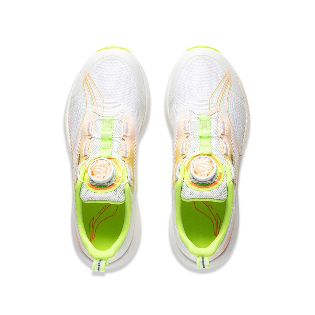 Li Ning Kids Lightweight Running Shoes Kids Sneakers Yellow White YKFU012-11