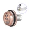 2pcs Zinc Alloy Mechanical  Password 3-Digit Code Mailbox Cabinet LockRed Copper 20mm/0.79in