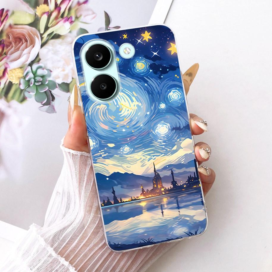 Case For Xiaomi Poco X8 Pro Max Cover Popular Flower Soft Silicone Transparent TPU Bumper For Xiaomi Poco X8 Pro X8ProMax Fundas