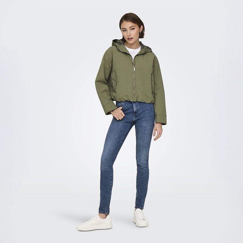 Bealo Damen Kurze, leichte, winddichte Kapuzenjacke NUR