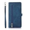 Multi-Function Zipper Wallet Case IPhone 15 With Flip Cover Design TPU Protective Phone Sleeve