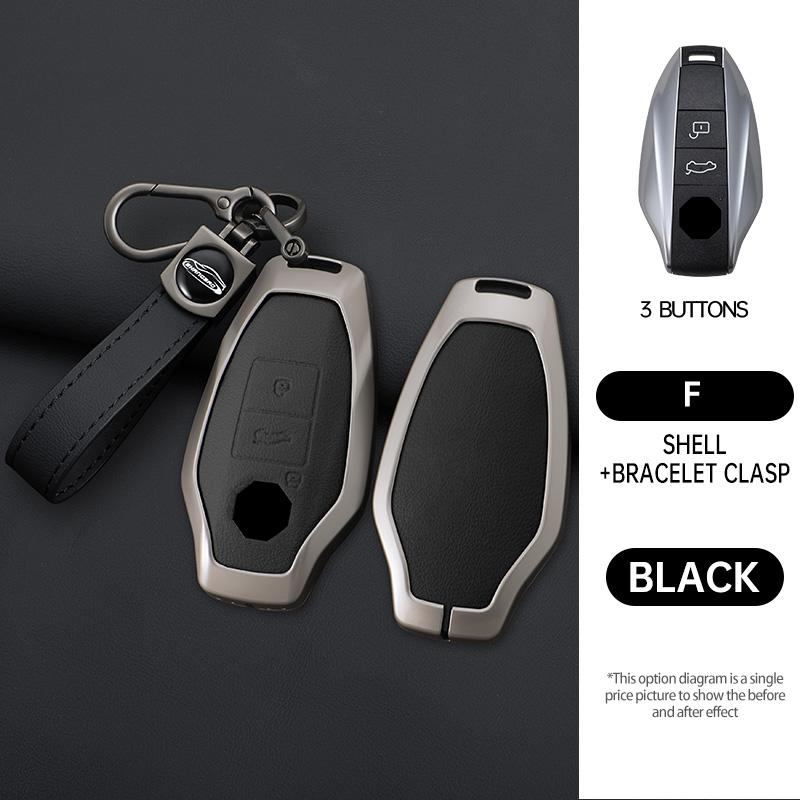 Zinc Alloy Car Key Cover Smart Keyless Remote Control Fobs Case Keychian Holder Auto Interior Accessories for MG 7 MG7 MG-7 2023