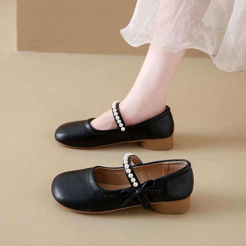

Fashion Soft-soled Women s French Elegant Mary Jane Shoes 2025 Internet Celebrity New Shallow Retro Sweet Style Single Shoes 35 чёрный