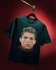 CR7 BIG HEAD Graphic T-shirt Men Women Fashion Hip Hop Short Sleeves Cotton Oversized Streetwear Harajuku Y2k High Quality Female Male Clothing