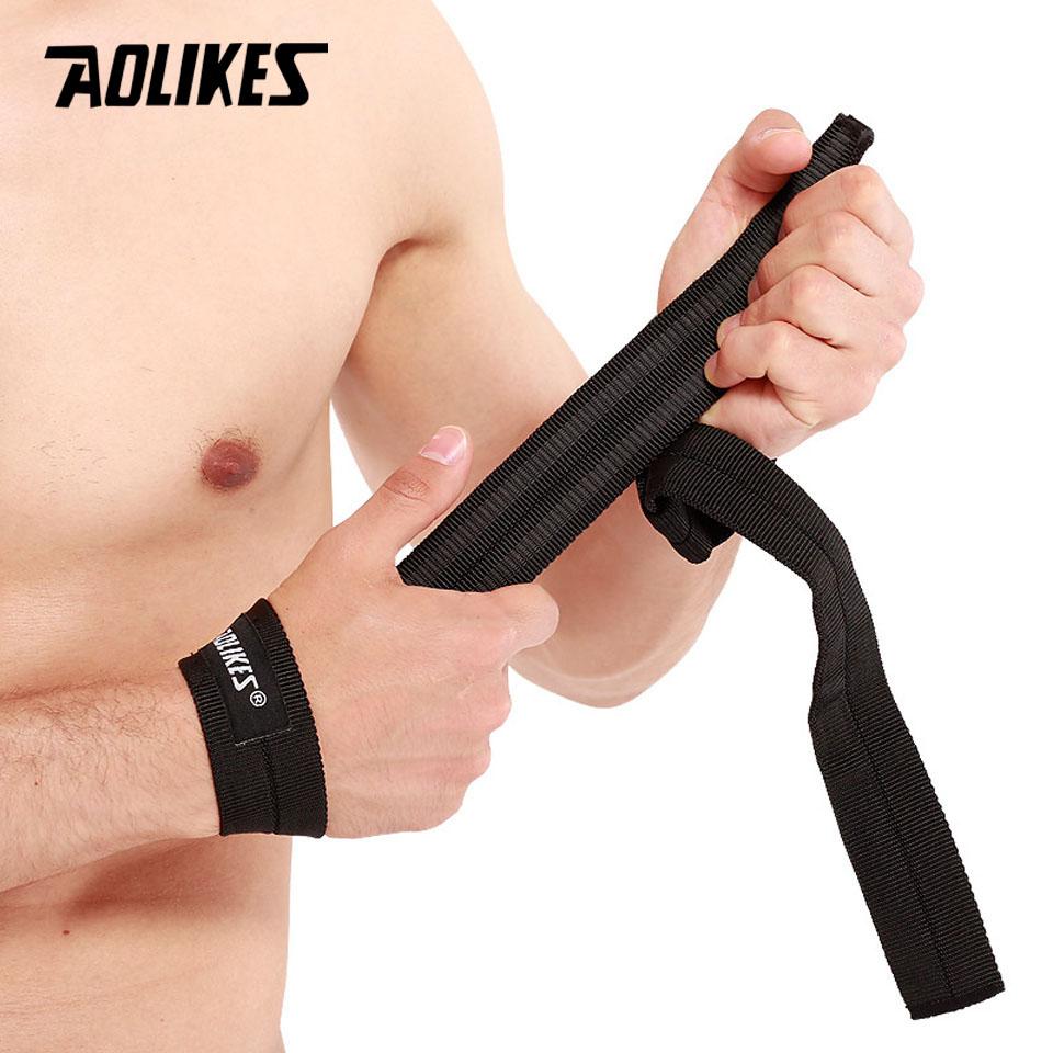 Aolikes 1 Pair Gym Sport Wrist Bands Fitness Dumbbells Training Wristbands Wrist Straps Wraps Support With Hand Power Bands