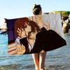 Anime V-Vampire K-Knight Microfiber Printed Beach Towel Mountain Climbing Yoga Beach Swimming Running Absorbent Soft Towel