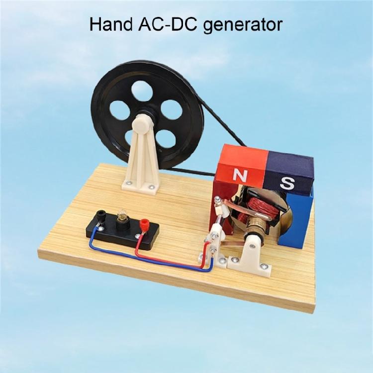 Handheld Hand Cranked Generator for Outdoor Emergency Power Supply, Hand Powered AC and D-C Generator Manual Generator