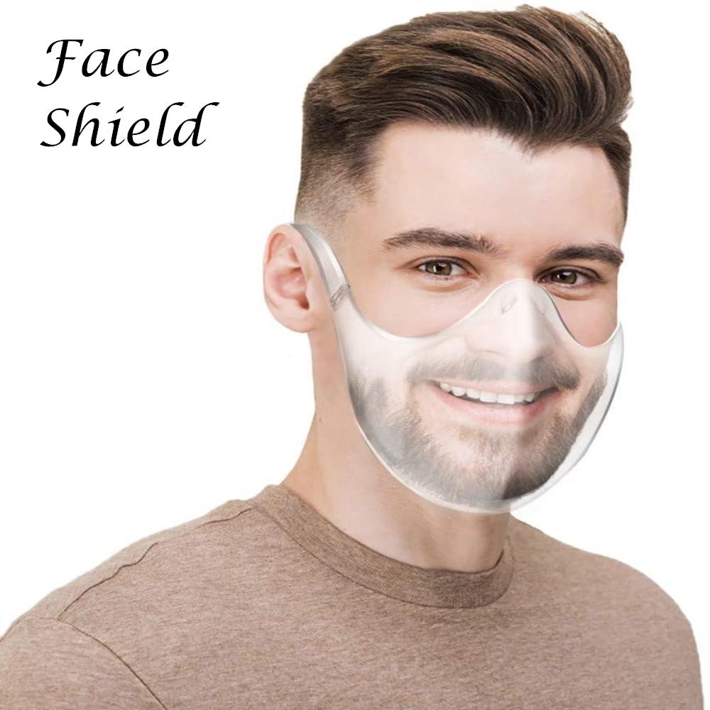 HD Transparent Face Shield Face Protection Isolation PC Mask Anti-Fog Splash-Proof Dust-Proof Cycling Waterproof Travel Child