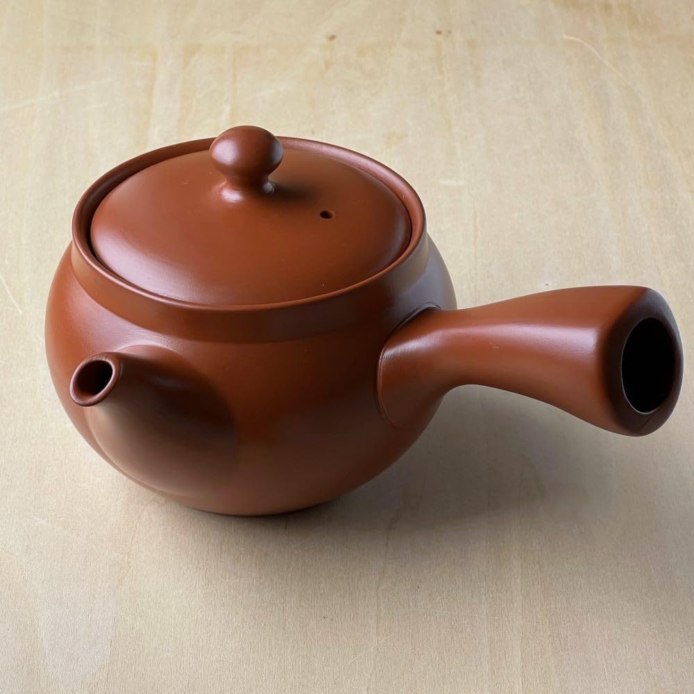 Tokoname Keramik-Teekanne mit Super-Edelstahl-Sieb 350ml - Hergestellt in Japan