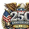 250th Anniversary USA Flag Sticker Patriotic 1776-2026 250 Years America Car Decal Independence