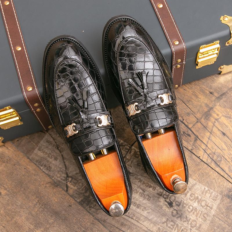 New White Casual Leather Shoes For Men Comfortable Platform Dress Shoes Man Loafers High Quality Men's Social Shoes Size 38-47