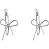 Bowknot Large Hoop Earrings For Women Niche Personality Design Jewelry