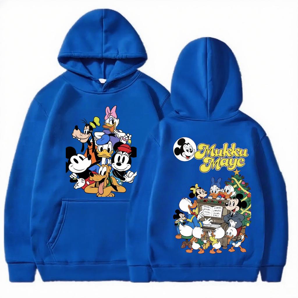 Disney Mickey Christmas Parent-child Set Children's Adult Hoodie Available In Multiple Colors for Autumn and Winter Hoodies