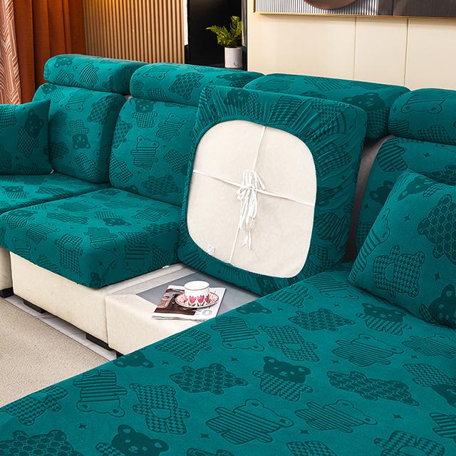 Neu Jacquard Sofa Sitzkissen Abdeckung Für Möbel Schutz Sofa Abdeckungen Haustiere Kinder Waschbar Stuhl Kissen Abdeckungen Fall Abnehmbare