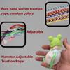 11pcs Hamster Hat, Cute Tiny Mini Hat, Hand Knitted Small Animal Hat and Hand Woven Traction Rope Set for Pets Lizards Hamsters Guinea Pig Holiday