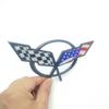 1Pc Car Front Hood/ Rear Trunk/ Side Fender Emblem Badge Sticker Decal for Corvette Camaro Cruze Malibu
