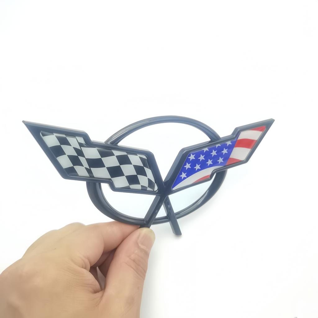 1Pc Car Front Hood/ Rear Trunk/ Side Fender Emblem Badge Sticker Decal for Corvette Camaro Cruze Malibu