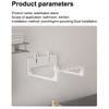 Foldable Wall-Mounted Washbasin Rack Multifunction Punch-Free Kitchen Bathroom Rack Basin Storage Rack Towel Hanging Holder
