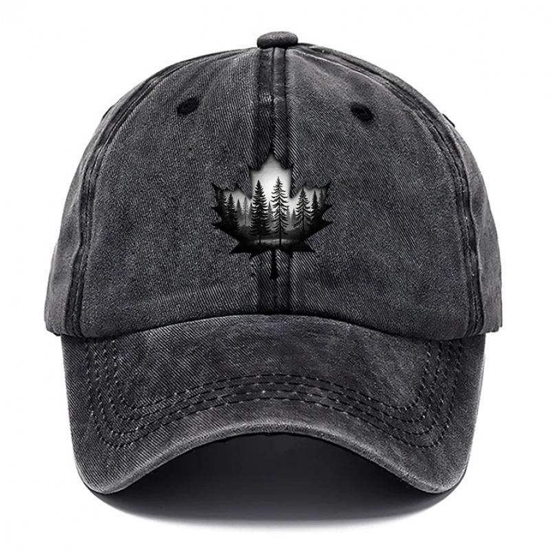 Pc Design Style Maple Leaf Printed Hat Hats for Men Beach Hat for Women Classic Breathable Baseball Caps Outdoor Casual Hat
