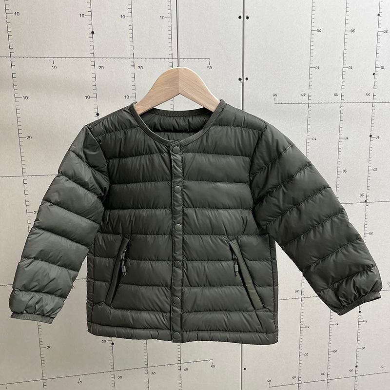 

Children s Down Vest – Unisex School Uniform Layer, Lightweight, Long-Sleeved, Suitable for Outdoor Wear 130 cm армия зеленый