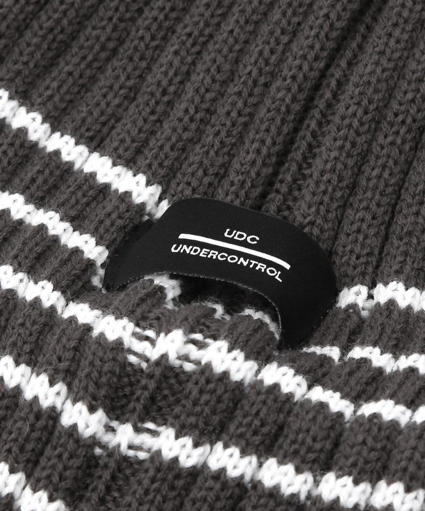 Eondeokeonteulol Winter Striped Beanie Beanie / Pin Stripe / Charcoal