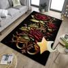 Gothic Rose Artwork Office Rug Chair Mat, Entryway Carpet, Suitable for Front Door, Bedroom, Living Room, Desk, Holiday Gift