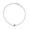 925 Silver Real 1 Carat Moissanite Diamond Anklet Bracelet For Women Sparkling Party Fine Jewelry Valentine Gifts