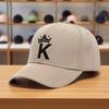 1pc Unisex Retro Sporty Letter K Cap Lightweight Machine Washable For Festivals Skateboarding Daily Wear