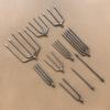 Non-Telescopic Pitchfork Head: Flush Tooth, 1-5 Tooth, Flat, 3-Tooth, and Iron Fish Fork Options