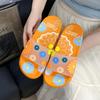 Ladies' Slippers Summer Sunflower New Flat Bottomed Bathroom Anti Slip Outer Wear Couple Soft Soled Beach Sandals Flat Bottomed
