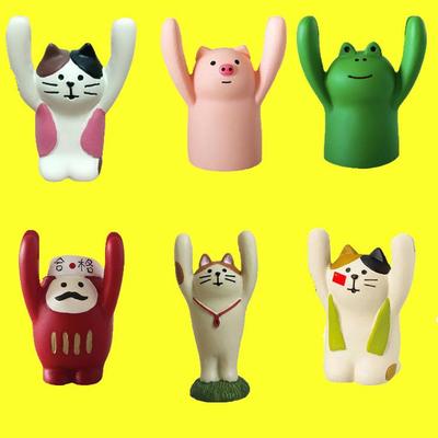 Japanese Zakka Hand-Raised Pig Message & Card Clip: Creative Resin Ornament