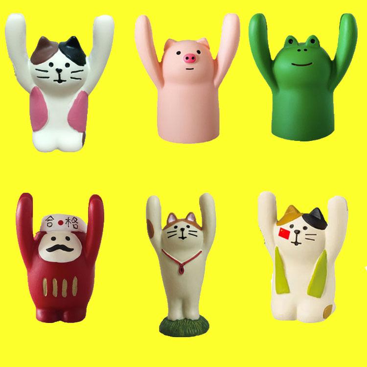 Japanese Zakka Hand-Raised Pig Message & Card Clip: Creative Resin Ornament