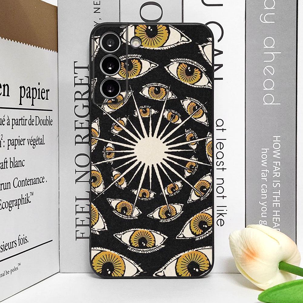 Horror Eyes Phone Case for Samsung Galaxy S25 Ultra S23 FE S22 Plus S21 S24 FE Soft Art Covers for Samsung S24 PLUS Fundas Shell