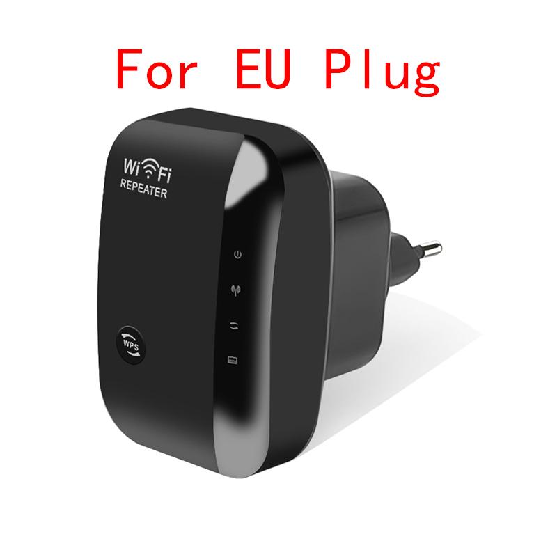 

300 Мбіт/с Бездротовий Wi-Fi Ретранслятор AP Маршрутизатор Підсилювач сигналу Розширювач діапазону Штекер EU/US EU Plug чорний