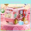 Colorful Xylophone Bus Red Sensory Development Kids Musical Toy Plastic