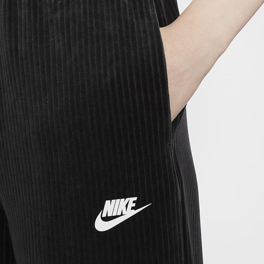 Nike Sportswear Corduroy Soft Comfortable Knit Joggers Women Joggers Black HQ1579-010
