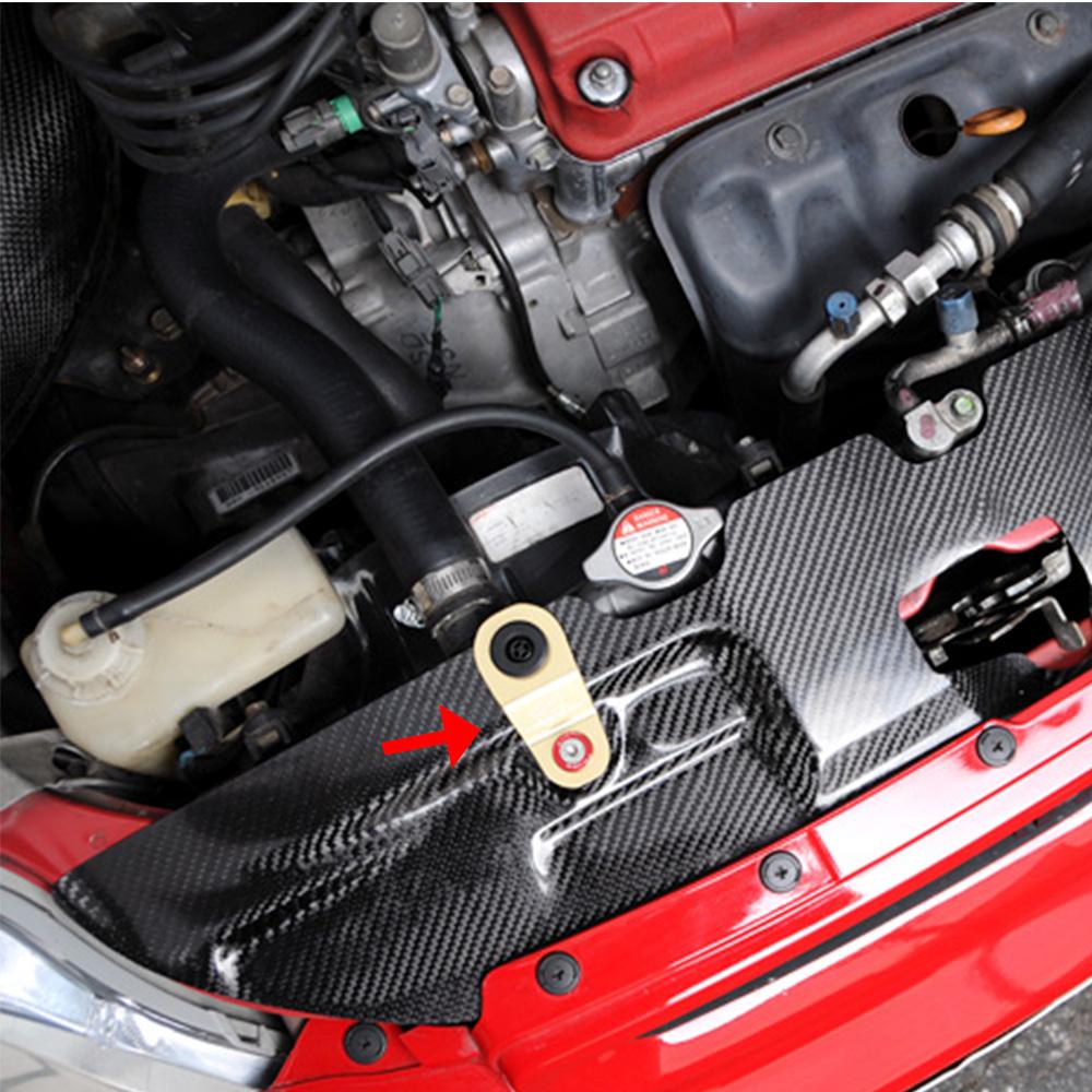 JDM Style Aluminum Radiator Stay Kit For Honda Civic EK AP DC 96-00 Refrigeration Bracket Car Radiator Stay With Logo RS-HR004