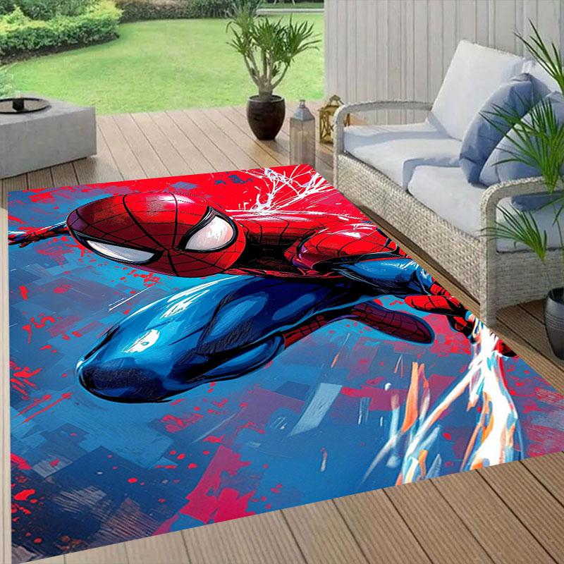 

Spider-Man superhero rug, digital printing technology, simple housewarming gift, non-slip and stain-resistant welcome mat. 60x90cm