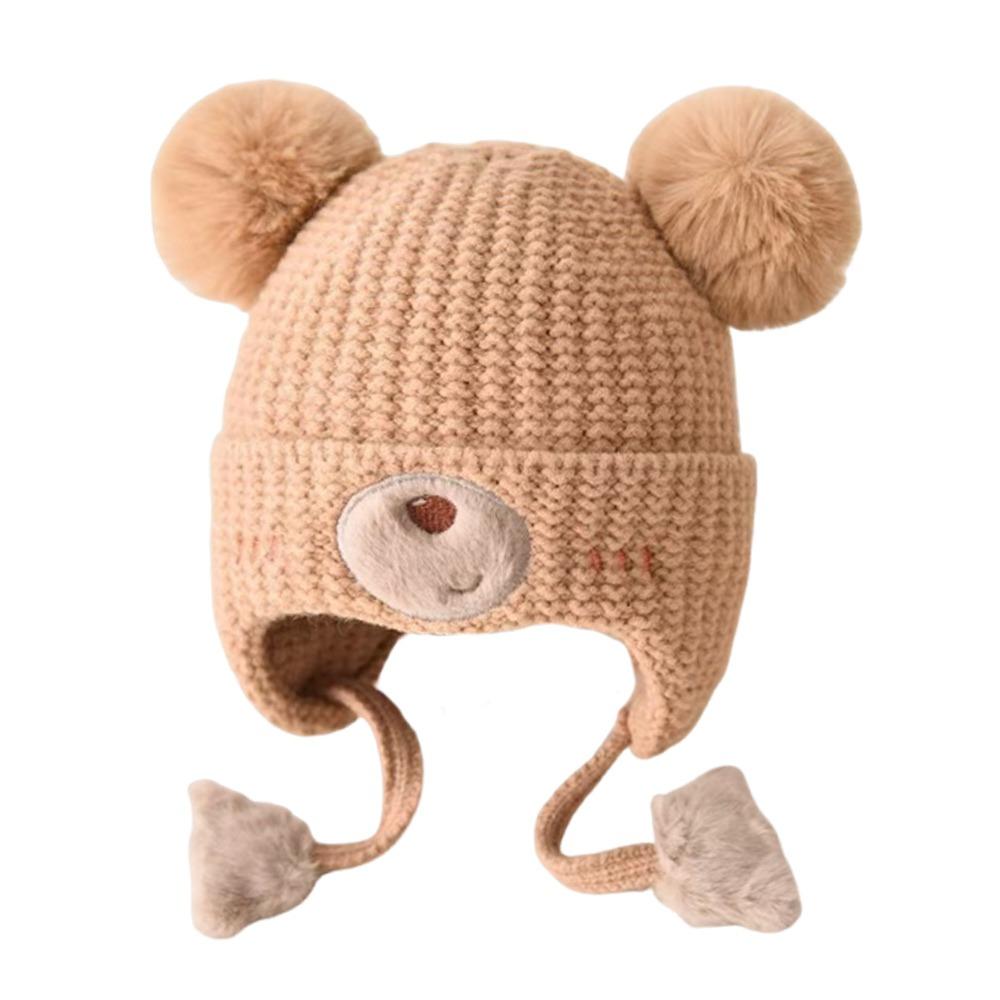 Warm Material Baby Hat Cute Design Ear Protection Hat Children's Woolen Hat  Autumn Season