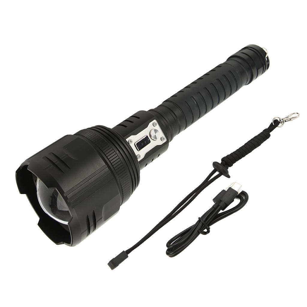 XHP360 LED Flashlight 5000LM Zoomable Rechargeable IPX4 Waterproof Flashlight for Outdoor Emergency