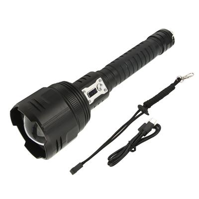 XHP360 LED Flashlight 5000LM Zoomable Rechargeable IPX4 Waterproof Flashlight for Outdoor Emergency